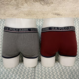 Boxers - bordeaux et gris - US POLO