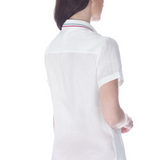 Polo manches courtes - Blanc / multicore - US POLO FEMME