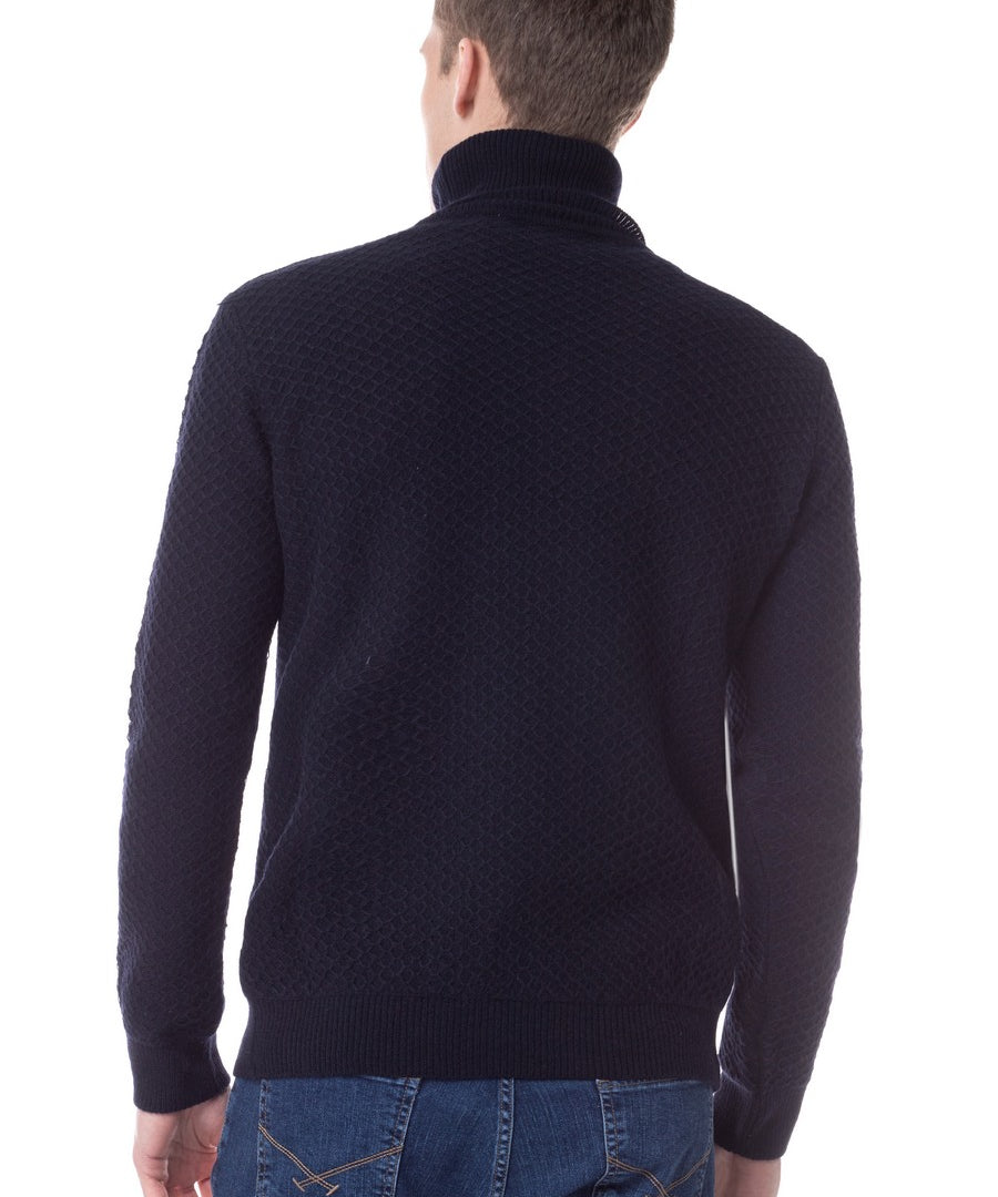 Pull col roulé n°179 - marine - Us polo