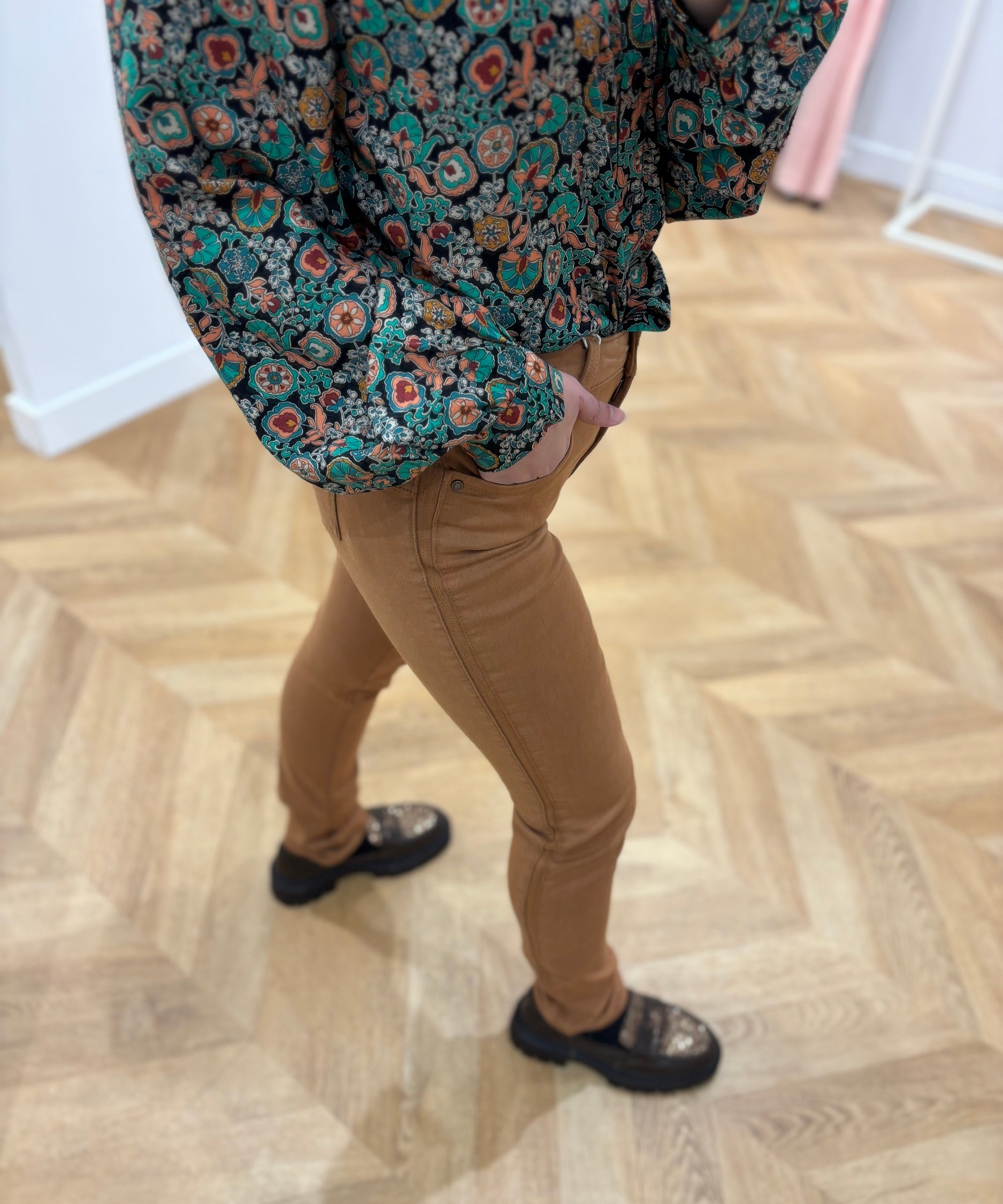 Pantalon Louise - Caramel - C'EST BEAU LA VIE