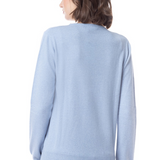Pull fin col rond - Bleu - US POLO FEMME