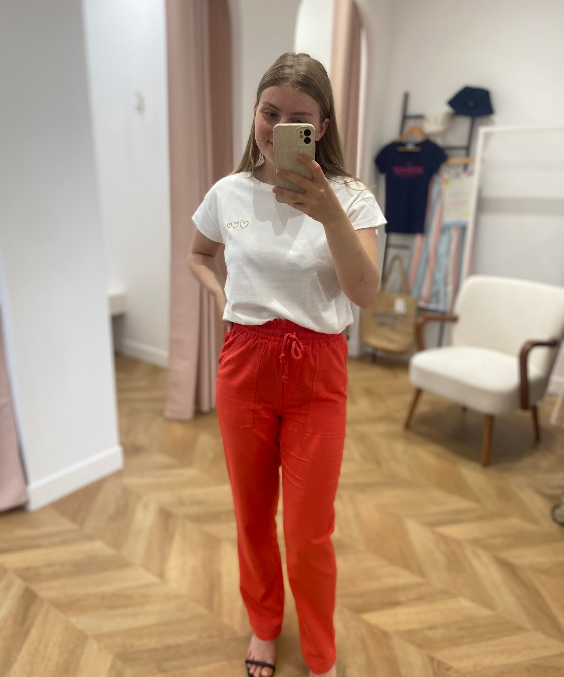 Pantalon Elsa - Hibiscus - C'EST BEAU LA VIE