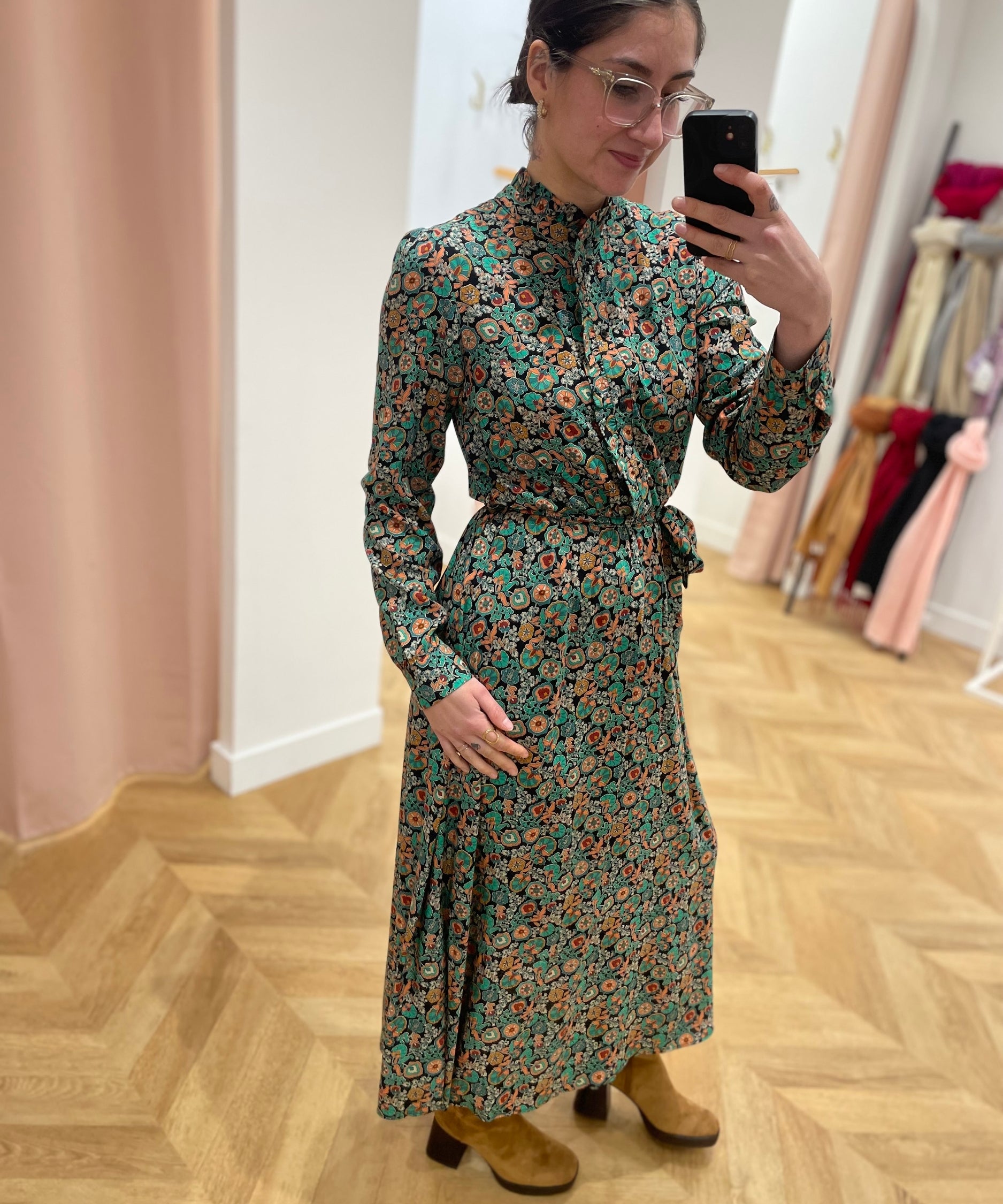 Robe longue Lyn - Noire - C'EST BEAU LA VIE