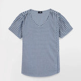 Blouse col V manches volantées Hazalsan - Regate - TBS Femme