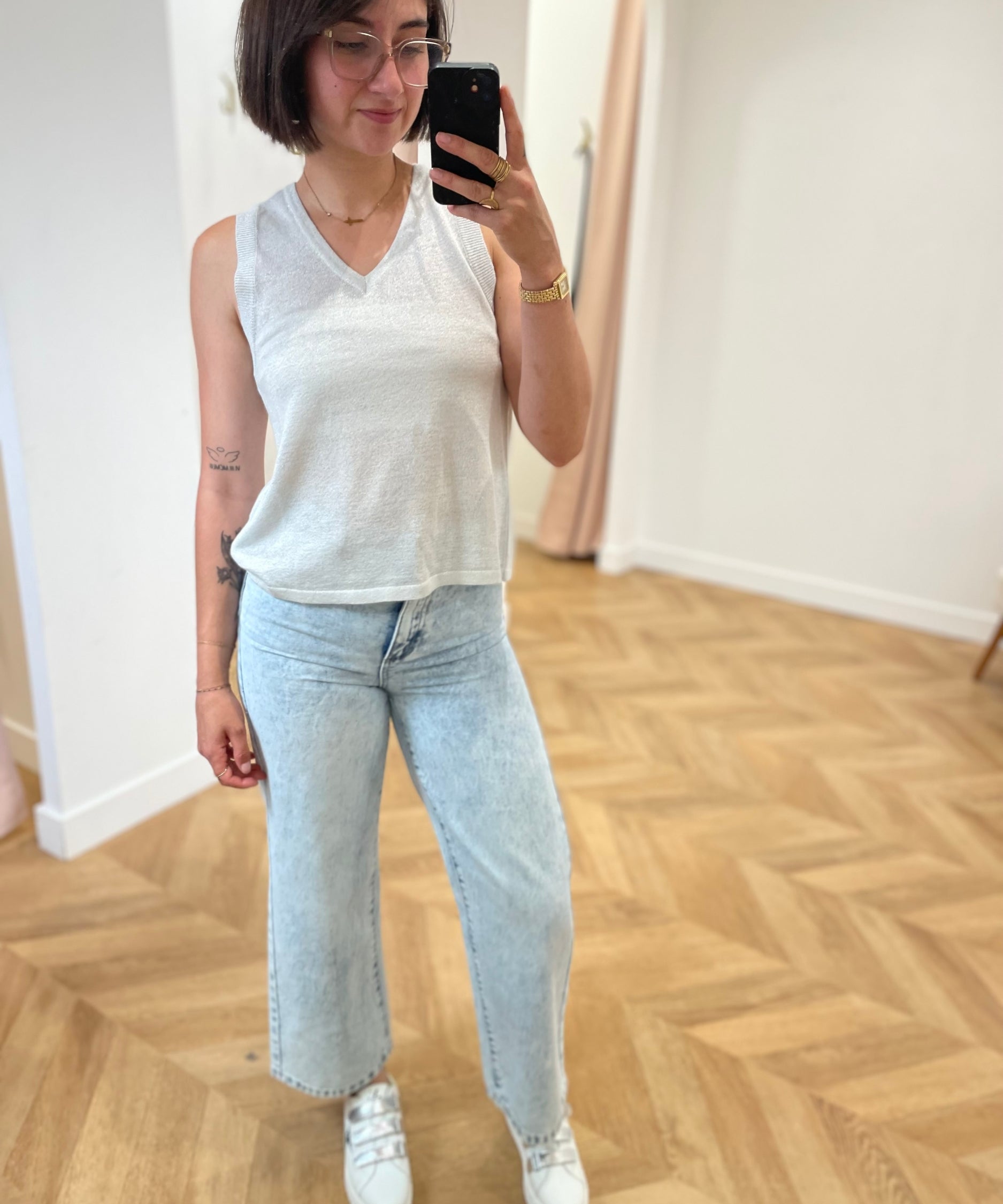 Jean large Betty - Bleu clair - C'EST BEAU LA VIE