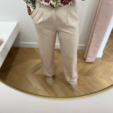 Pantalon large Sarah - Sable - C'EST BEAU LA VIE