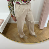Pantalon large Sarah - Sable - C'EST BEAU LA VIE