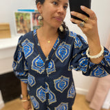 Blouse Serena - Bleu indigo - C'EST BEAU LA VIE !