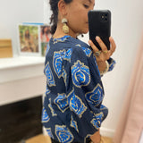 Blouse Serena - Bleu indigo - C'EST BEAU LA VIE !