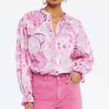 Blouse imprimé fleuri Lexi - Le Pacha Pink - FABIENNE CHAPOT