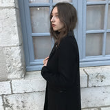 Manteau col tailleur - noir - IKKS
