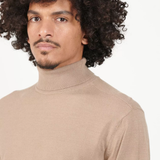 Pull col roulé Heby - Taupe - SUN VALLEY HOMME