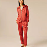 Veste zippée légère en molleton doux Datin - Argile - SUN VALLEY FEMME