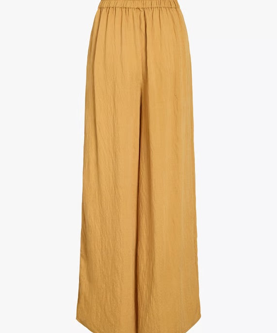 Pantalon large fluide Viloransa - Jaune amber gold - VILA