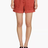 Short court en jean Vijado - Burnt brick - VILA