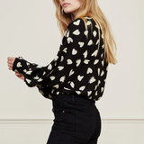 Blouse imprimé coeurs Cliff - Higher Love - FABIENNE CHAPOT