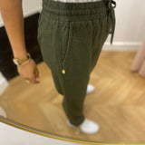 Pantalon jogger fluide Ammeljog – Kaki – TBS Femme