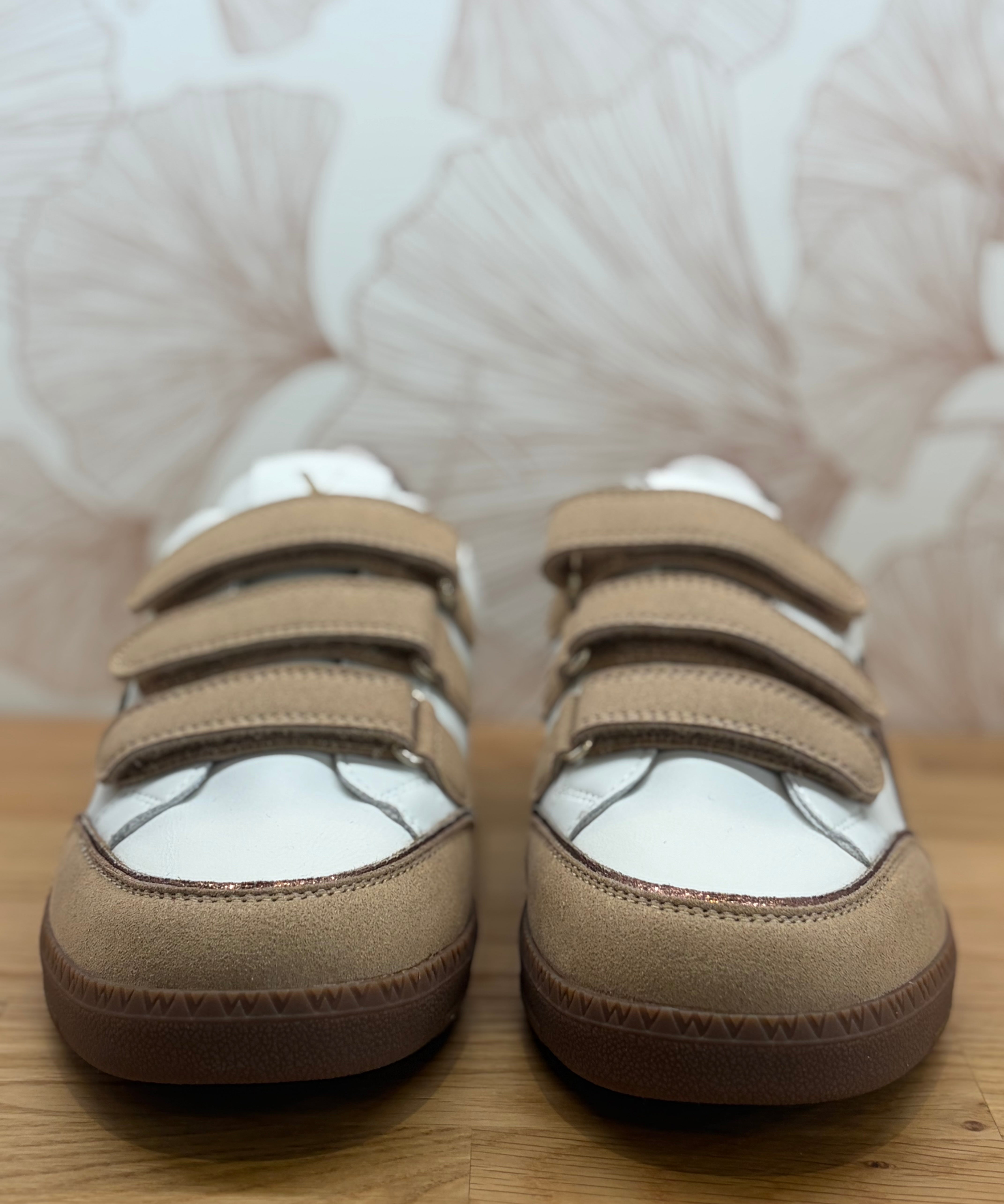 Baskets éclair Aura Emblem - Beige - VANESSA WU