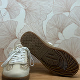 Baskets Aura Initials - Beige et or - VANESSA WU