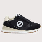 Baskets No Name Tova Runner noires en mesh et cuir avec logo blanc de profil