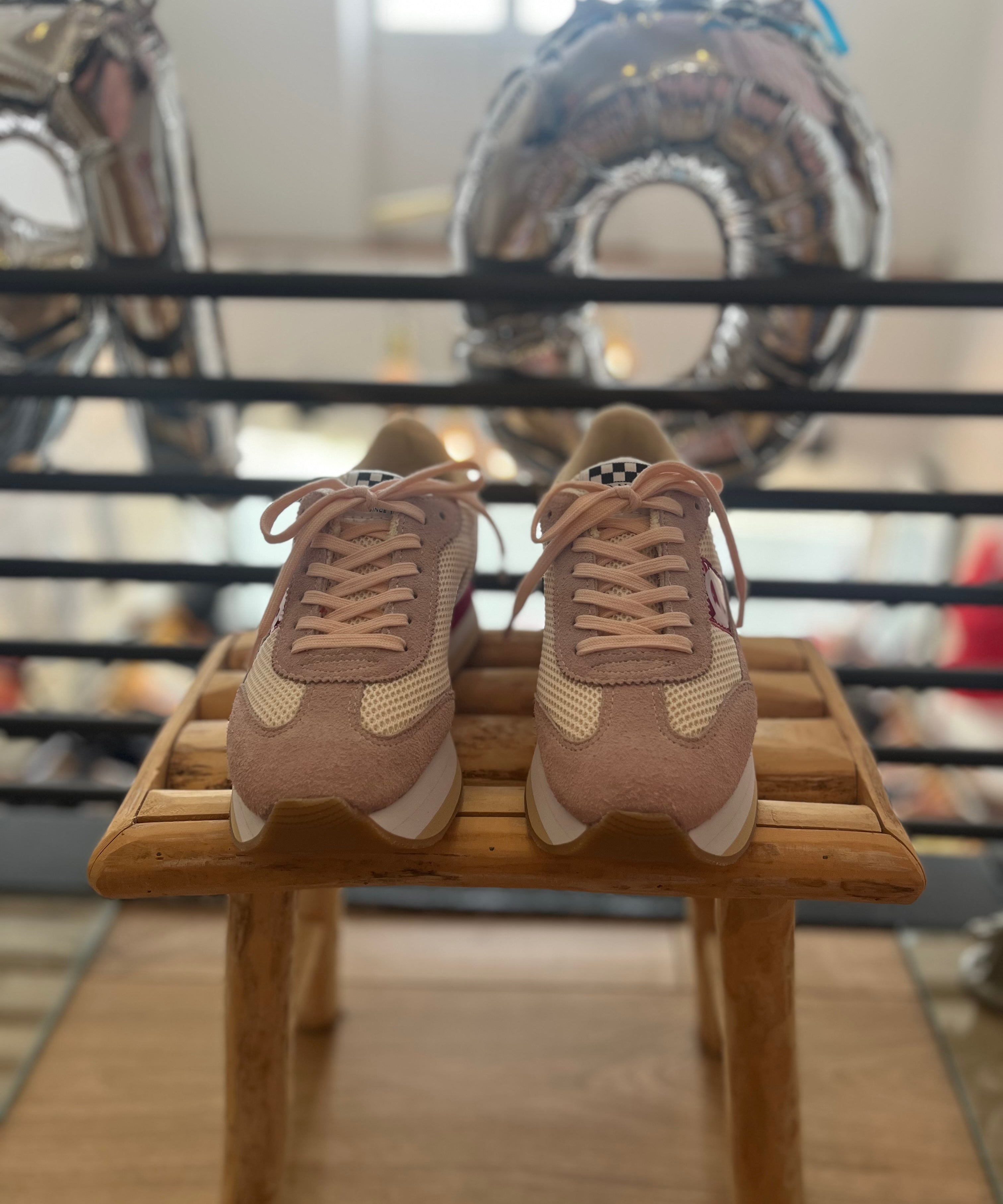 Baskets à semelle compensée Flex M Jogger - Rose - NO NAME