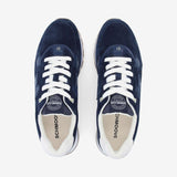 Baskets sportswear en cuir Cape Code Runner - Marine - SCHMOOVE MEN