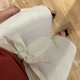 Bermuda en lin avec ceinture à nouer Oxie - SUN VALLEY FEMME