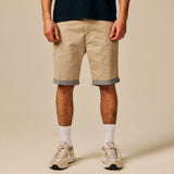 Bermuda ajusté en coton stretch Marati - Beige Mastic - SUN VALLEY HOMME