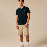 Bermuda ajusté en coton stretch Marati - Beige Mastic - SUN VALLEY HOMME