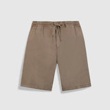Bermuda léger en lin avec taille elastiquée pour homme M325073 - Taupe - IKKS MEN
