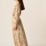 Blouse fleurie fluide oversize Roxane - Verveine - DES PETITS HAUTS