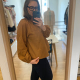 Blouse trapèze avec poignets froncés Latina - Camel - SUNCOO