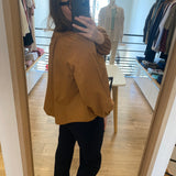 Blouse trapèze avec poignets froncés Latina - Camel - SUNCOO