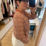 Bombers imprimé Yann - Argile rouge - SUN VALLEY FEMME