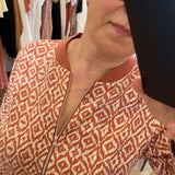 Bombers imprimé Yann - Argile rouge - SUN VALLEY FEMME