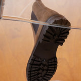 Vue dessous de la semelle crantée en caoutchouc de la boots marron BOBBIES HOMME Fargo