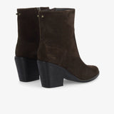 Vue arrière des boots Leonie Zip SCHMOOVE mettant en avant le clou doré décoratif et la fermeture éclair intérieure