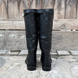 Vue arrière des bottes hautes cavalières noires LORA