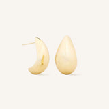 Boucles d'oreilles pendantes gouttes bombées Ednita - FEEKA