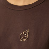 Broche fine coquillage en laiton Manolo - Doré - DES PETITS HAUTS
