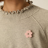 Broche fleur ajourée Mado - Rose - DES PETITS HAUTS