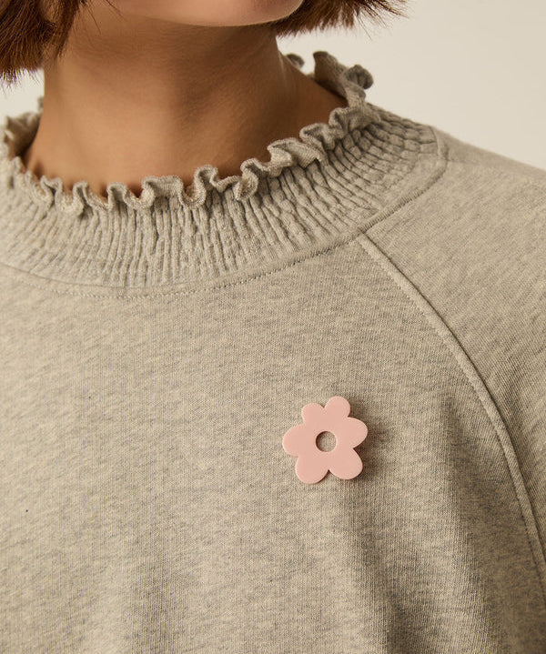 Broche fleur ajourée Mado - Rose - DES PETITS HAUTS