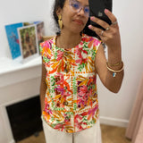 Chemise Imany Imprimé floral – Ecru - C’EST BEAU LA VIE