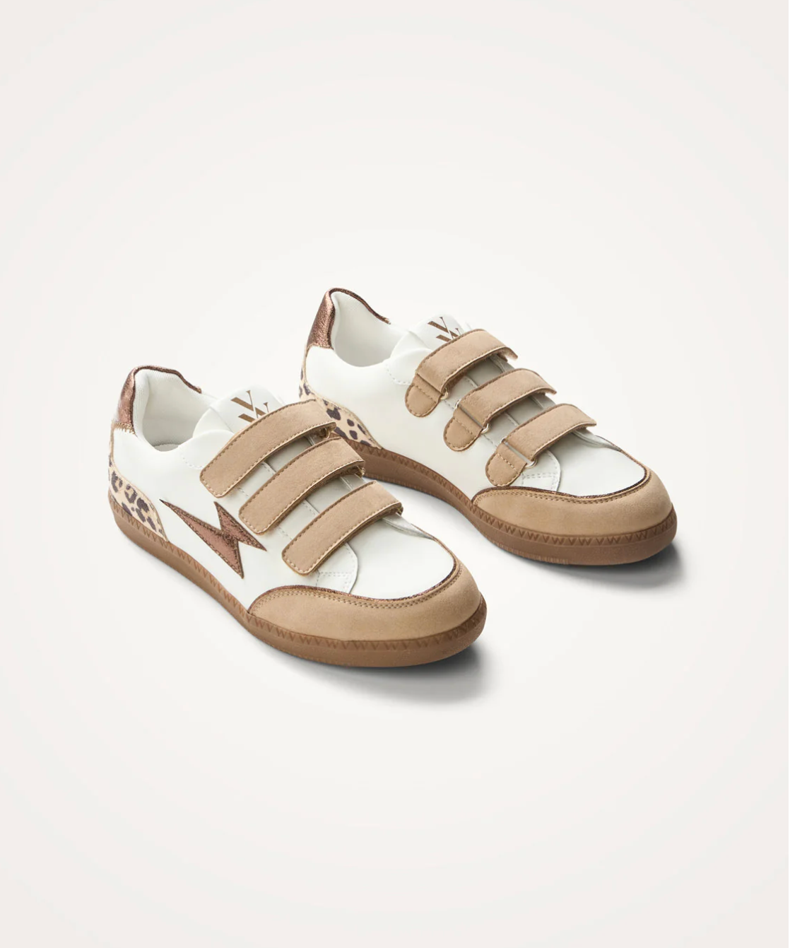 Baskets éclair Aura Emblem - Beige - VANESSA WU