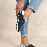 Tennis en toile Jazaria - Raye baltic fonce - TBS FEMME