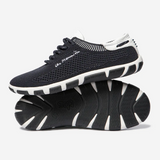 Tennis en toile Jazaria - Raye baltic fonce - TBS FEMME