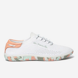 Tennis Jazaria Textile Recyclé - Blanc et Goyave - TBS FEMME