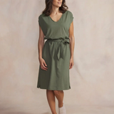 Robe courte ceinturée Adamarob - Kaki - TBS FEMME