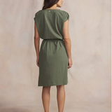Robe courte ceinturée Adamarob - Kaki - TBS FEMME