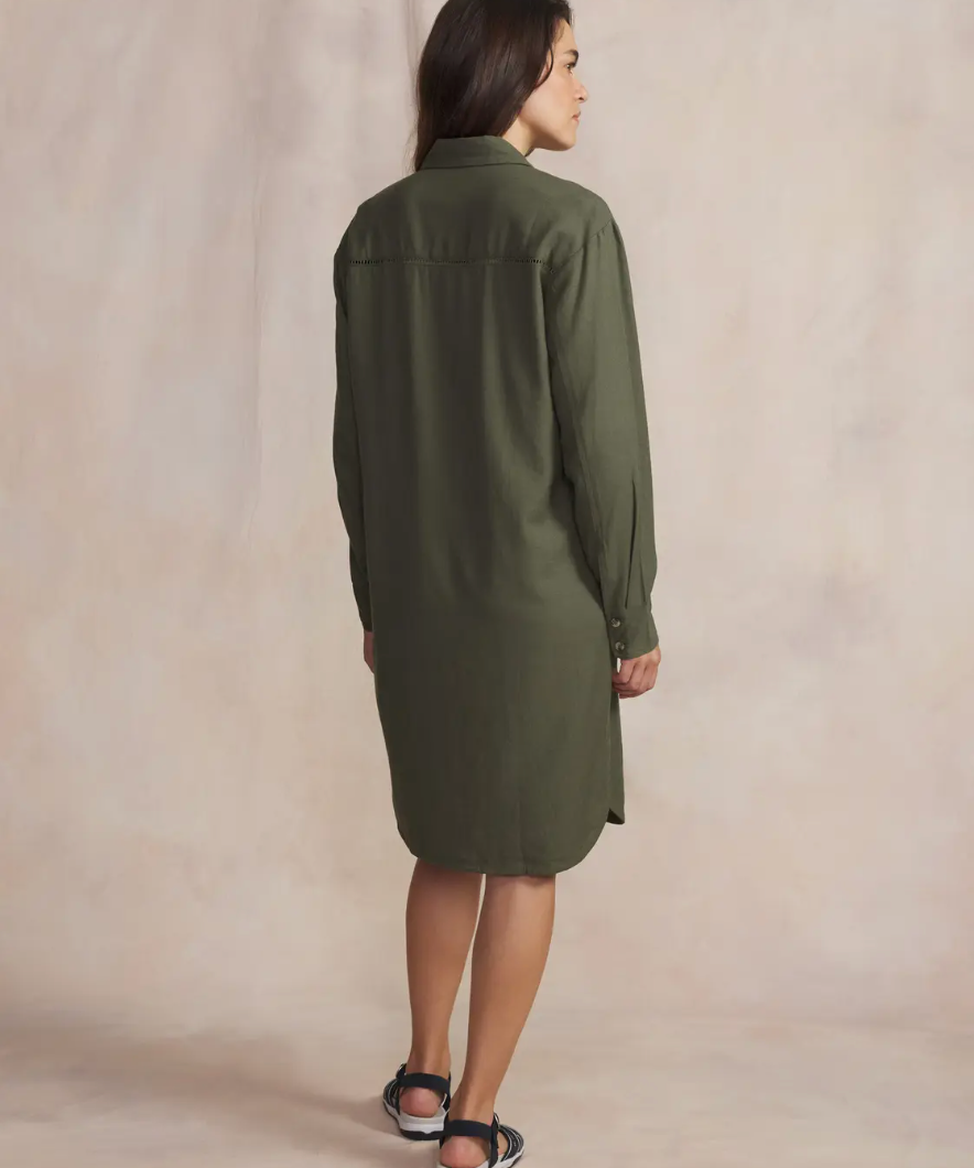 Robe chemise ample Ammelrob - Kaki - TBS FEMME
